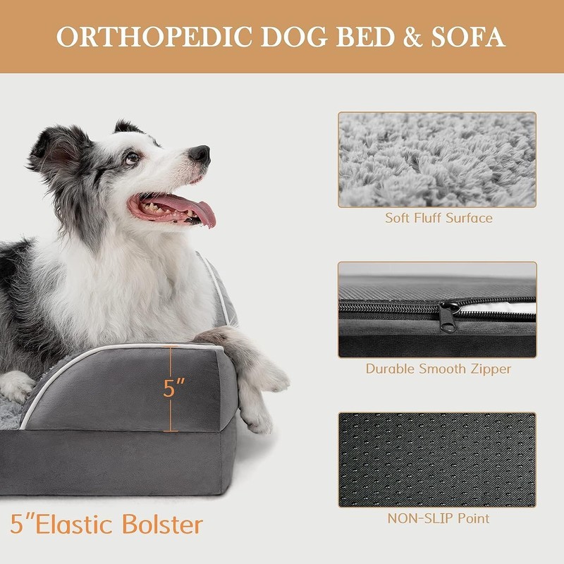Comfort Expression Orthopedic Dog Bed for Extra Large Dogs 42x30