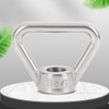 6Pcs 304 Stainless Steel Eye Nut M10 Ring Triangle Shape