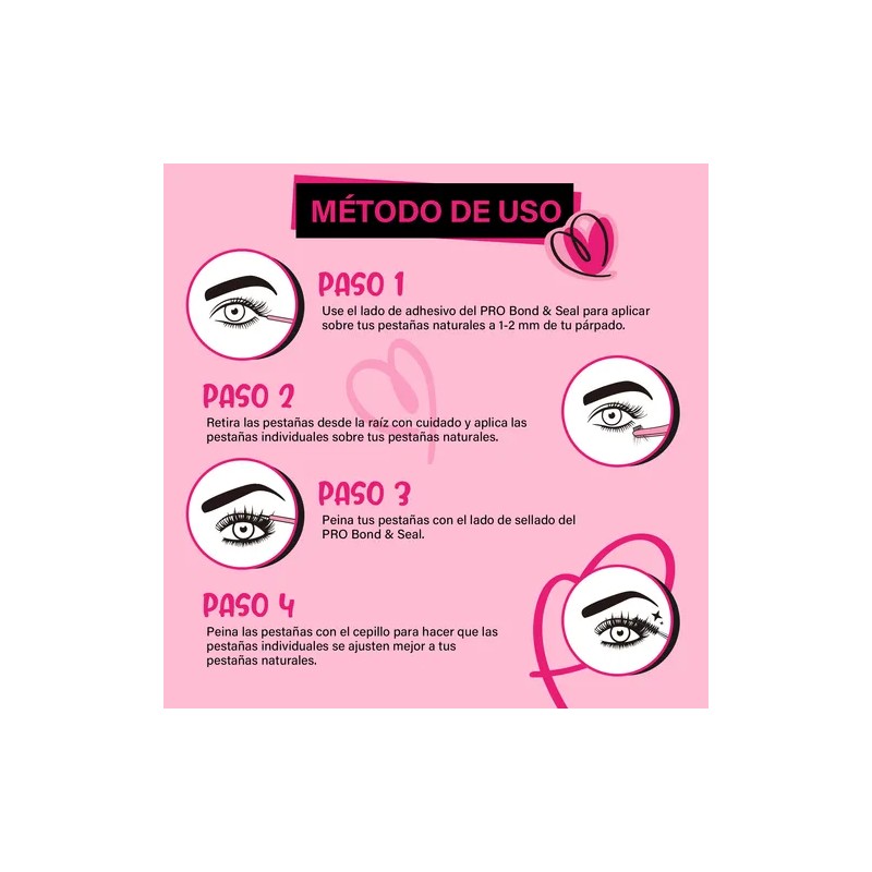 Kit De Extensiones Pestañas Pro 30d 40d 9-16mm 280pcs