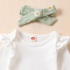 Geagodelia 3Pcs Baby Girl Daisy Clothes Outfit Set Newborn Clothing
