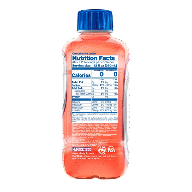 Electrolit 12 Pack (ZERO Strawberry Banana)