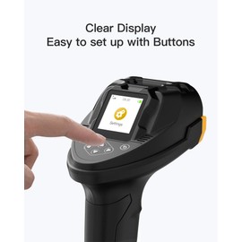 Inateck Bluetooth Barcode Scanner, 2D 1D Wireless Handheld Scanner, QR Code Scanner, Equipped with a Smart Base, CMOS+CCD Dual modules, Larger scanning Range, Supports app SDK