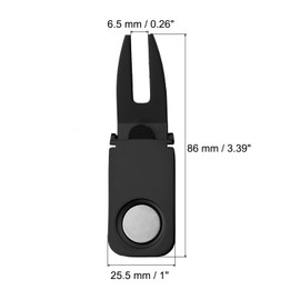 PATIKIL Magnetic Golf Divot Repair Tool, 3 Pieces 3 in 1 Golf Divot Tool Multifunctional Magnetic Holder for Golf Golfing Accessories Gift Man, Black