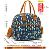 FlowFly Insulated Lunch Bag With Shoulder Strap for Women, Men,