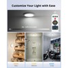 Combuh LED Battery Operated Light No Wiring, Rechargeable Motion Sensor