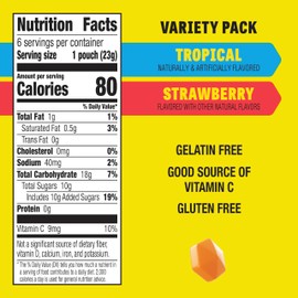 Gushers Fruit Flavored Snacks, Stranger Things Edition, Variety Pack, Tropical and Strawberry Flavors, 6 Ct, 4.8 oz (Pack of 10)