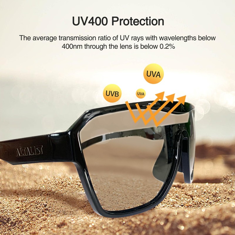 ALTALIST KAKU LS1 Dimmable Lens (Black Frame Brown Smoke Lens)