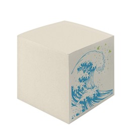 Herlitz 50033461 Notepad 9 x 9 x 9 cm, 900 Sheets, Motif: Greenline Wave, Pack of 1