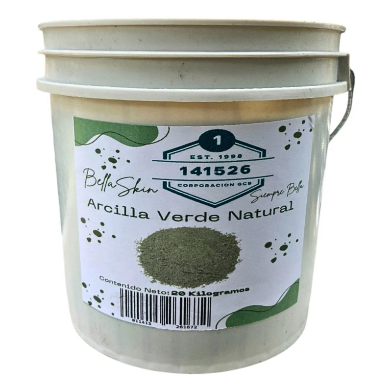 Arcilla Verde Natural Para Mascarillas 20 Kilogramos