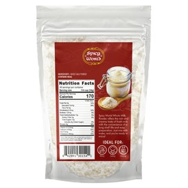 Spicy World Whole Milk Powder 3 LB Bulk Bag - rBST hormone Free, Made in USA, Non-GMO, Premium Grade - Perfect for Baking, Drinking, and more!