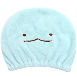 Santan Sumikko Gurashi Towel Cap 322662 Tokage 322662 San-X Sumikko Sea Pool Swimming Bathing Children Kids, blue green