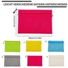 Zip Pockets A4, Oxford Fabric Mesh Pockets, Document Bag, Double