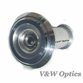 V & W Optics 290 Degree Wide Angle Peephole Door Viewer Scope Silver Metal