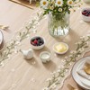 Artoid Mode Daisy Floral Beige Apricot Shaped Gauze Embroidery Table