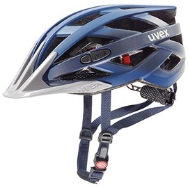 uvex i-vo cc Lightweight All-Round Helmet for Men and Women, Individual Size Adjustment, Expandable with LED Light, Dark Blue Metallic, 52–57 cm