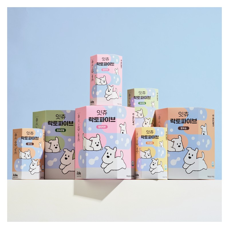 Fitpet It'sChu Lacto Five 4-Flavor Sampler Pack (4 pieces)