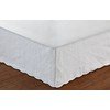 Greenland Home Paisley Quilted Bed Skirt, King, White