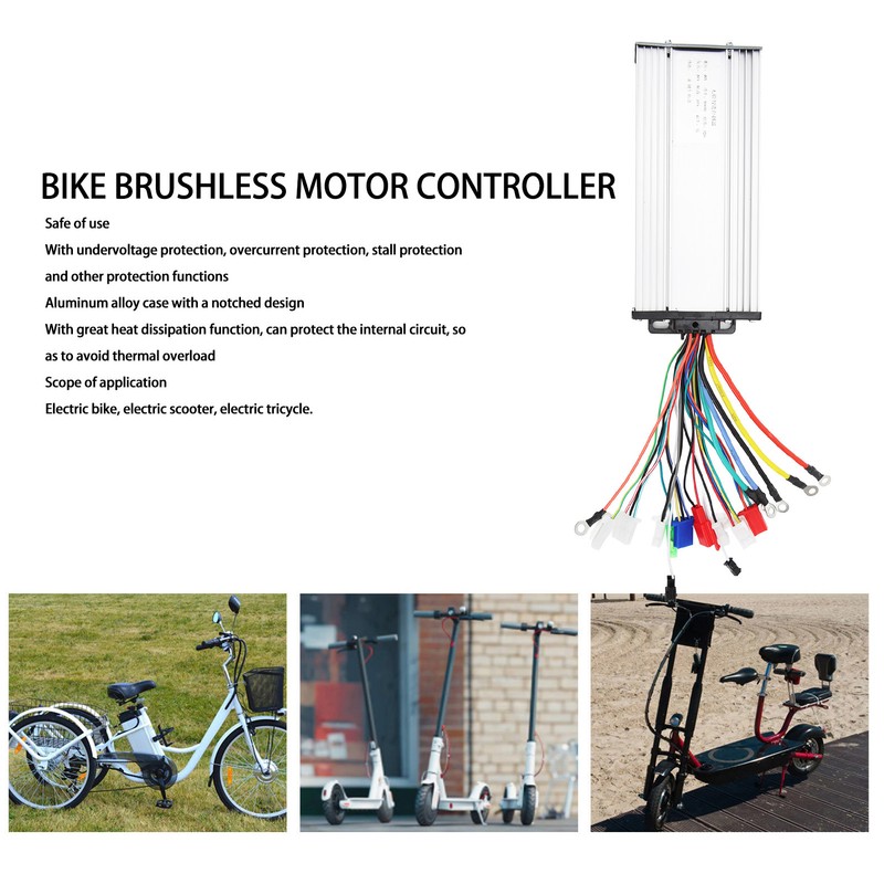 48V 800W Electric Bike Brushless Controller 15 Tube Aluminum Alloy