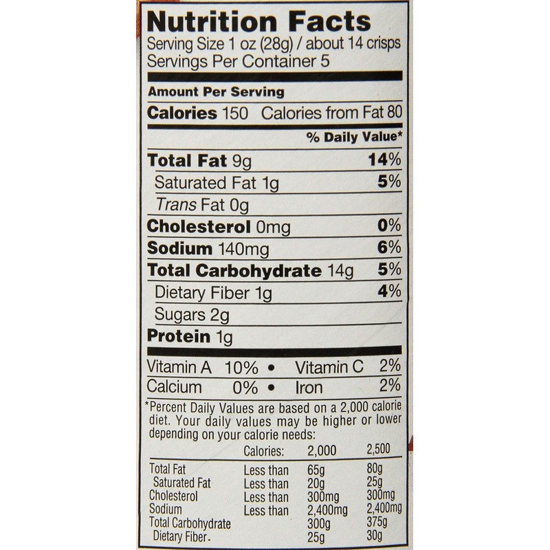 Sensible Portions Chip Garden Veggie Barbeque Cani, 5 oz