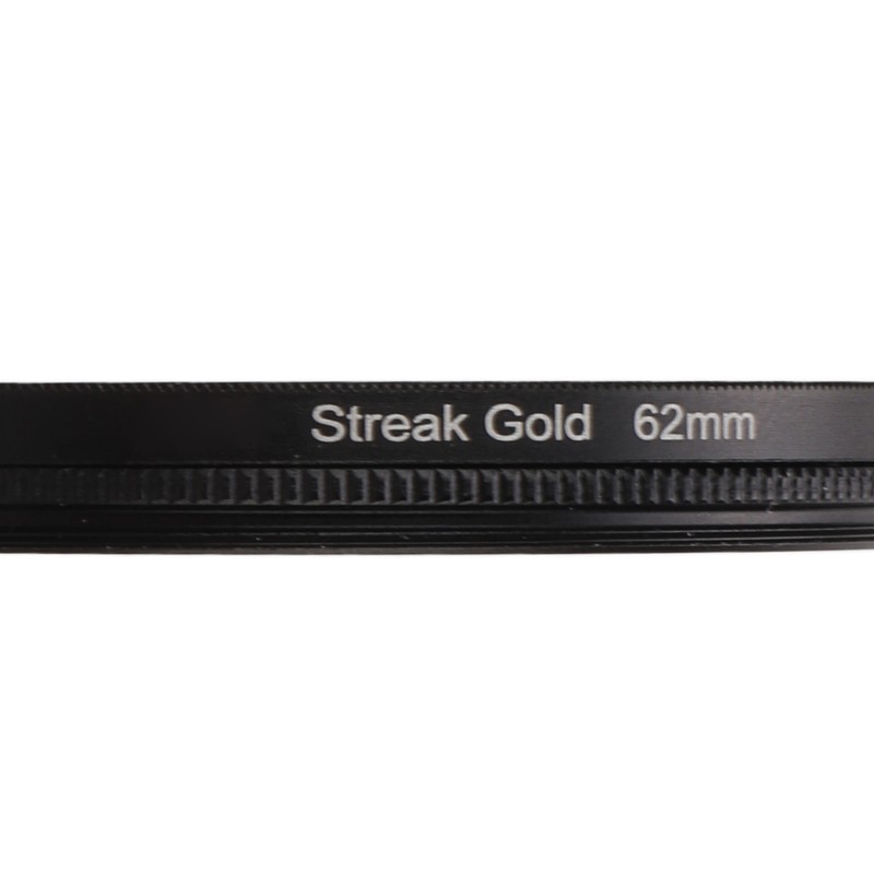Gold Streak Digital Camera Lens Filter Antiscratch Optical Glass Aluminum