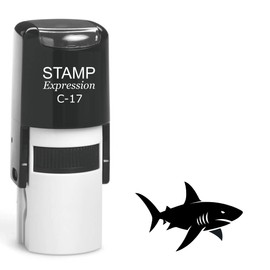 stampexpression - Angry Shark Self Inking Rubber Stamp - Black Ink (A-63285)