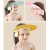 Gorro de baño para bebés, con visera para evitar que