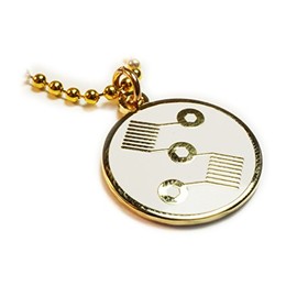 Vape Dual Coil OHM Symbol Charm Pendant Necklace with Ball Chain