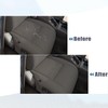 NLQR Front Driver Bottom Replacement Seat Cover Gray Microfiber Leather