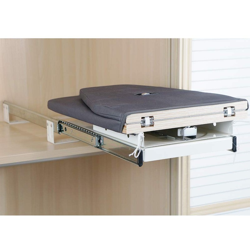 SAROSORA Retractable Ironing Board Closet Pull-Out Stow Away in The