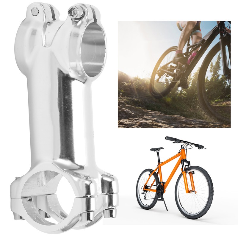 Meijun Silver Road Bike Stem Bicycle Stem for MTB 31.8x80mm