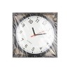 REAL ACCESSORIES Stylish Round Wall Clock for Office, School, Home, Kitchen, Living Room Wall Clock Black 9 Inch Black