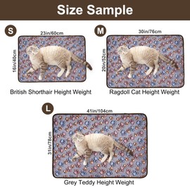 Dono 1 Pack 3 Dog Blankets, Soft Fluffy Fleece Pet Blanket Warm Sleep Mat Paw Print Design Puppy Kitten Throw Blankets Doggy Blanket for Dogs