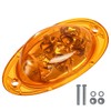 Partsam For Freightliner Cascadia Amber LED Side Marker Turn Signal
