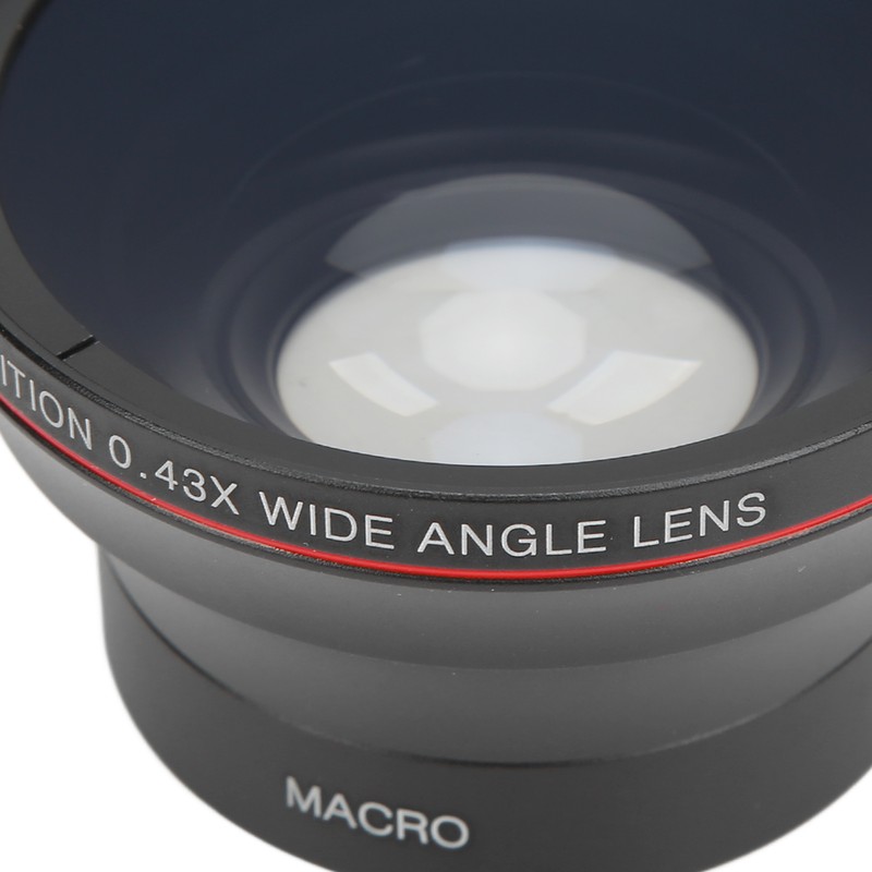 58mm 0.43X Wide Angle Lens Optical Glass Camera Lens with