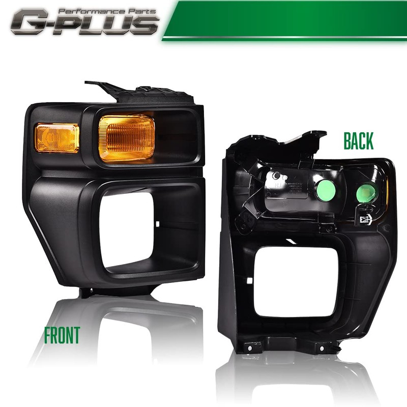 G-PLUS Headlight Trim Bezel with Parking Turn Signal Light Compatible