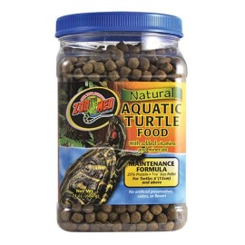 Zoo Med Aquatic Turtle Food 1.5 lb Pellets Natural No Artificial Colors 25 Protein