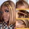 Ombre Bob Wig 4/27 Highlight Honey Blonde Lace Front Bob