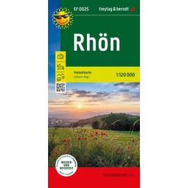 Rhon Mountains Leisure Map 1:120,000 scale: EF0025 (Erlebnisführer)