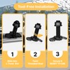 vandrabase 6 Pack L-Track Double Lug Threaded Stud Nut Fitting