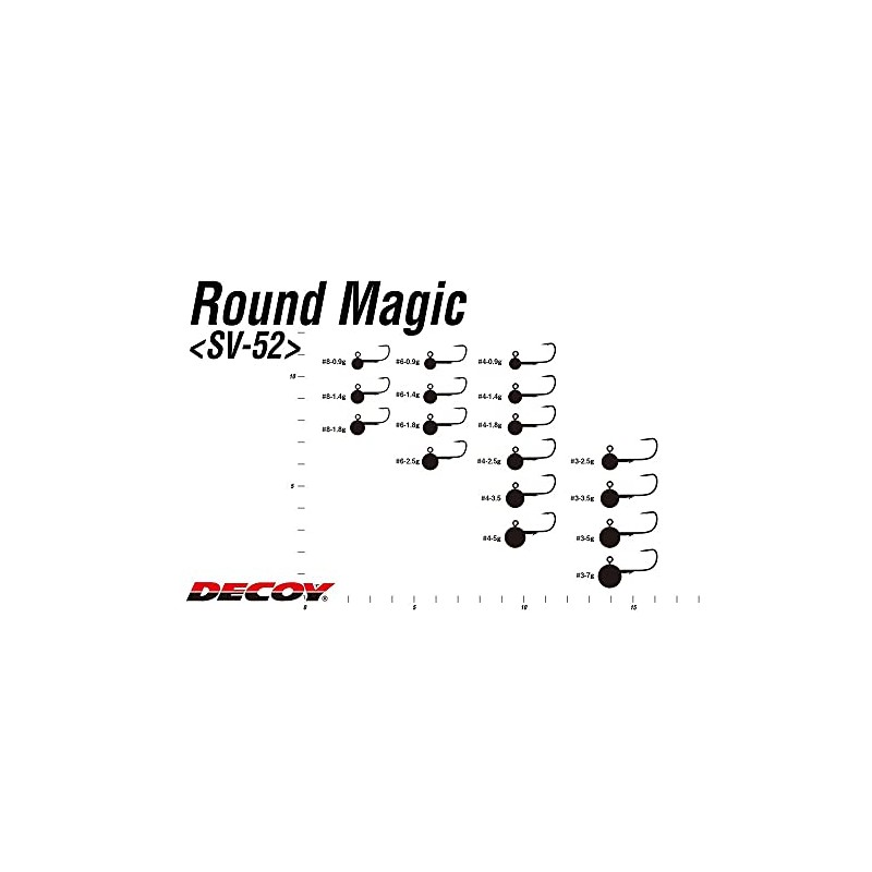 Katsuichi Decoy SV-52 Round Magic #3-2.5g (3/32oz)