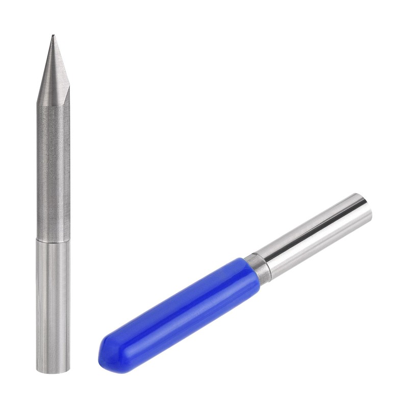 sourcing map Wood Engraving Bit Solid Carbide 6mm Shank, 30