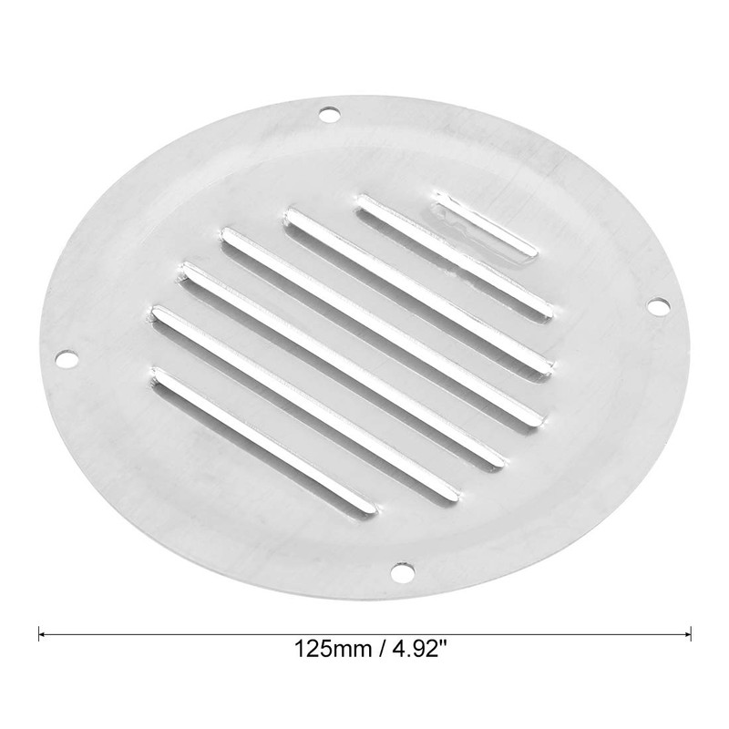 X AUTOHAUX 2pcs 5 Inch Round Marine Boat Louvered Ventilation