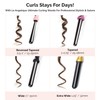 Le Angelique 1 Inch Ceramic Curling Wand for Beach Waves,