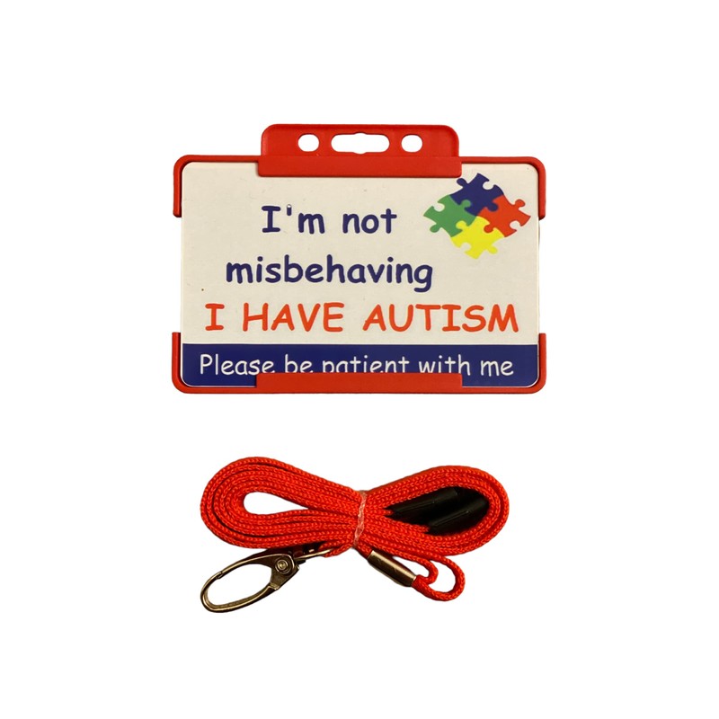 Im Not Misbehaving Autism Lanyard - Available in Seven Colours