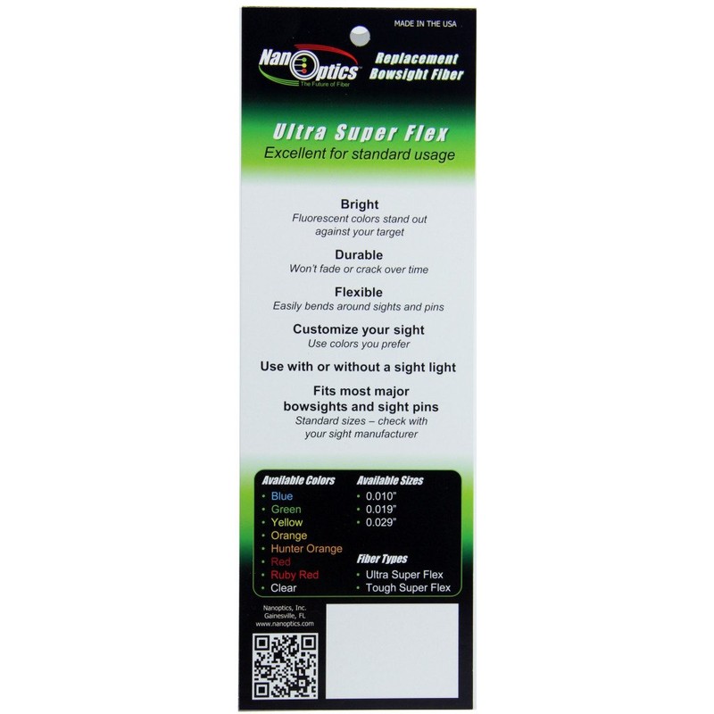 Nanoptics Ultra Super Flex Replacement Bowsight Fiber 12" (Pack of