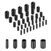 uxcell 50pcs Round Rubber End Caps Protective Caps 3mm 4mm