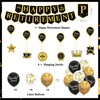 Roetyce Retirement Party Decorations for Men Women, Black Gold Happy