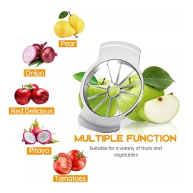 Cortador Picador Descorazonador Rebana De Manzana Cocina Plateado