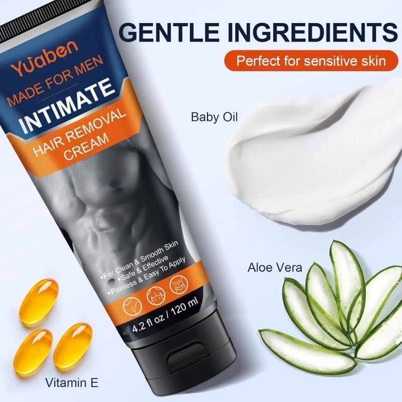 Crema Depilatoria Para Hombres - Dispositivo Depilatorio Sin