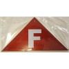 Buildingsigns.com State Truss Construction Sign-F (RED ,Reflective Aluminum ,Heavy duty-REF24-102